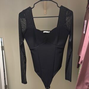 Black Long Sleeve Bodysuit